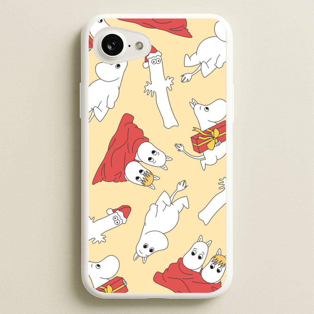Christmas Mooms Pattern iPhone 16e Case