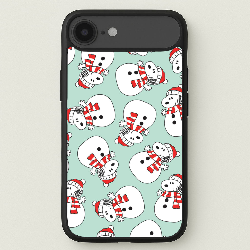 Cartoon Beagle Snowman Pattern iPhone 17 Air Case