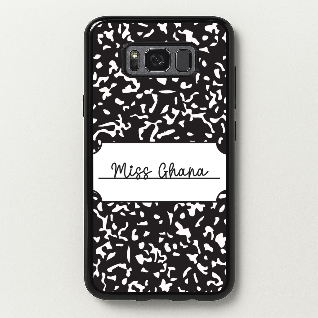 Personalised School Notebook Galaxy S8 Case