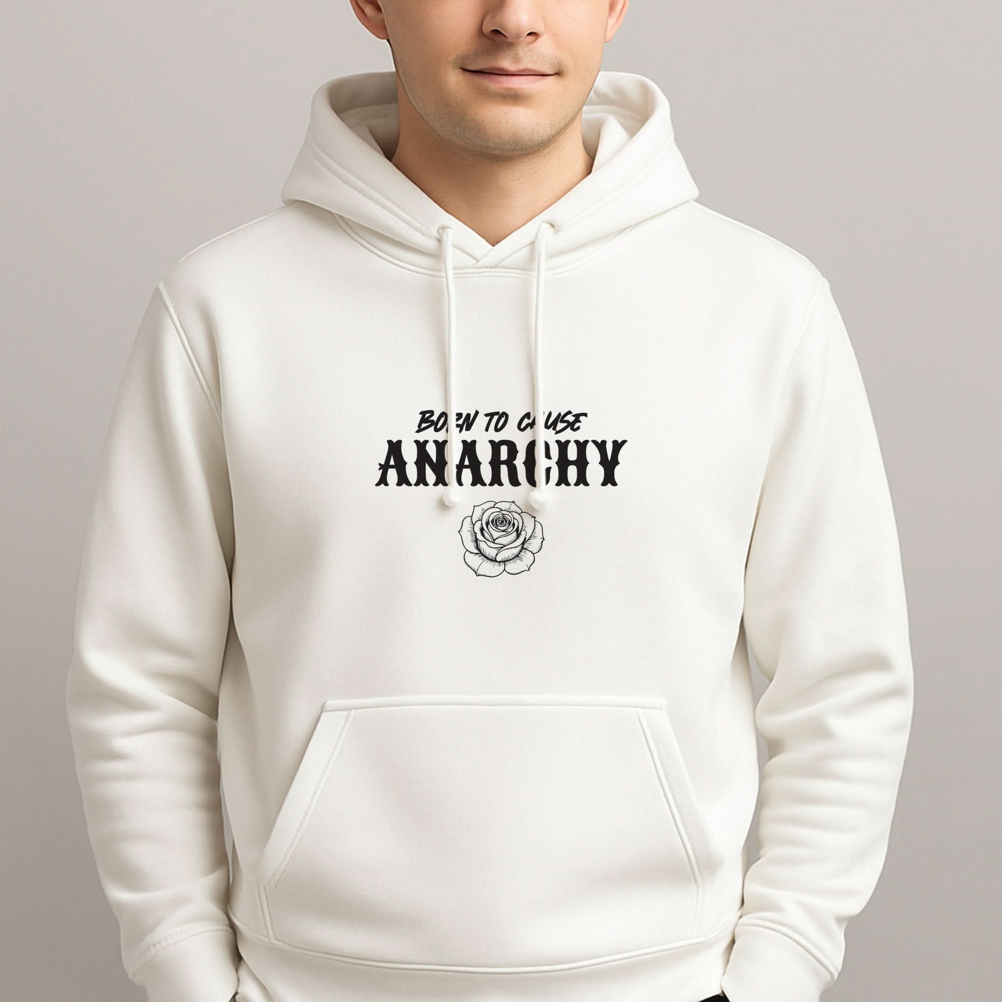 Born To Cause Anarchy Mens Hoodie