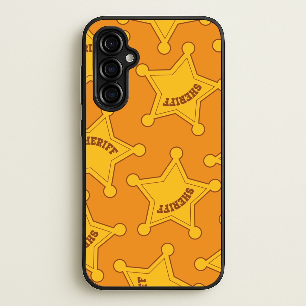 Sheriff Badge Pattern Galaxy A54 Case