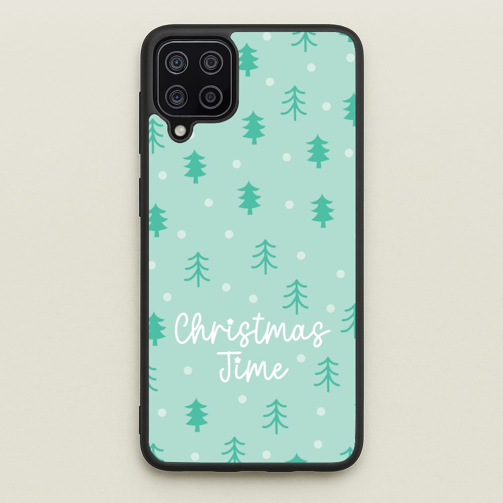 Cute Xmas Trees Pattern Galaxy A12 Case