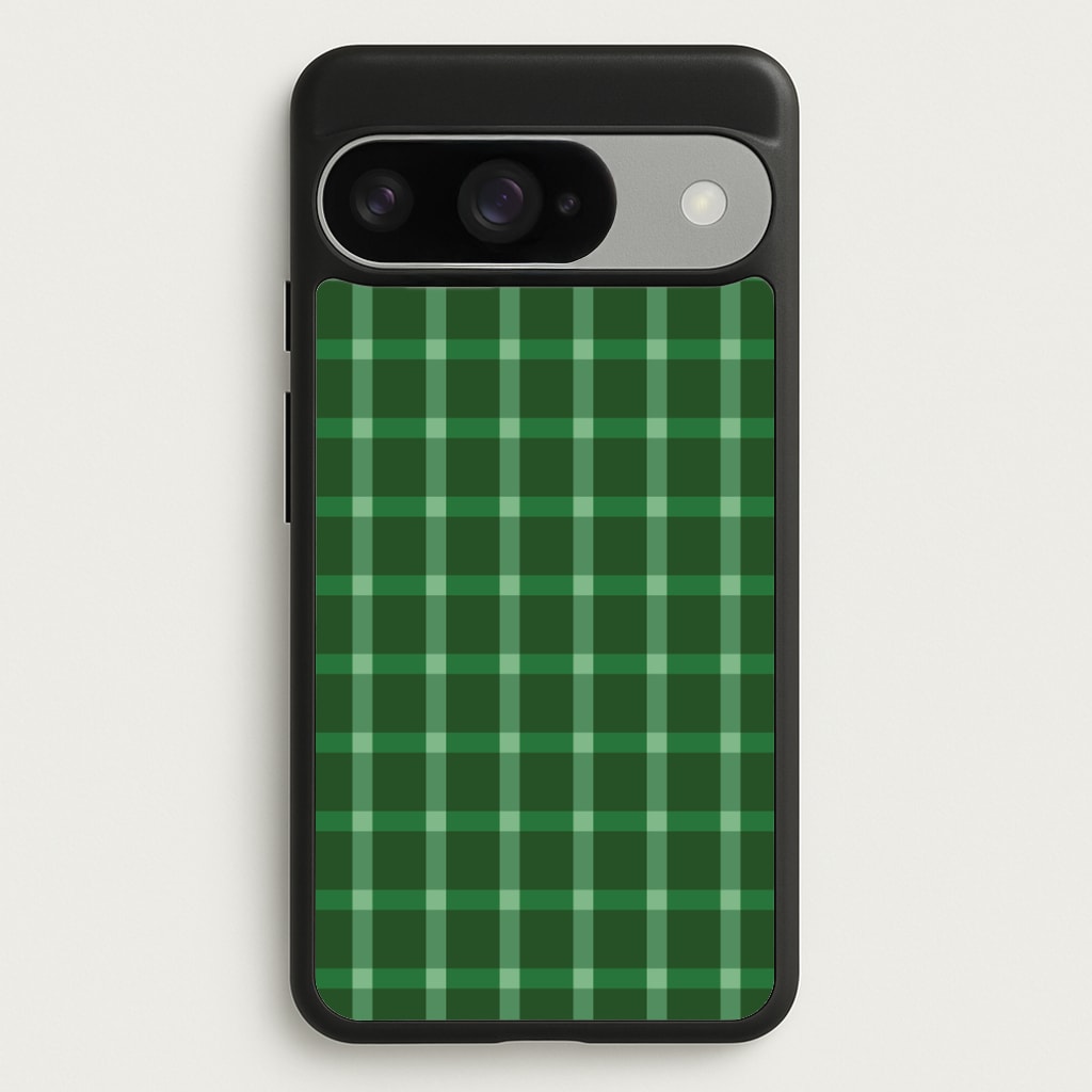 Dark Green Tartan Christmas Pattern Google Pixel 10 / 10 Pro Case
