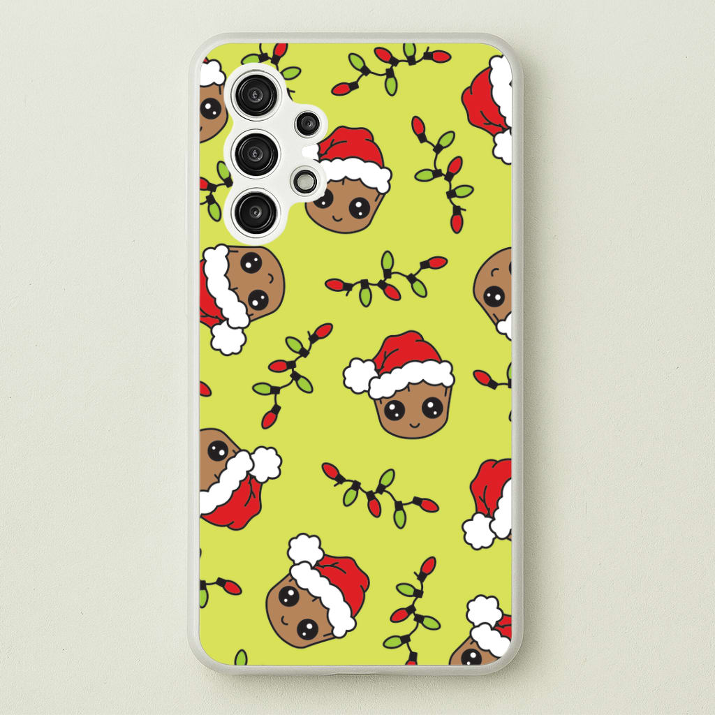 Christmas Tree Hero Pattern Galaxy A13 Case