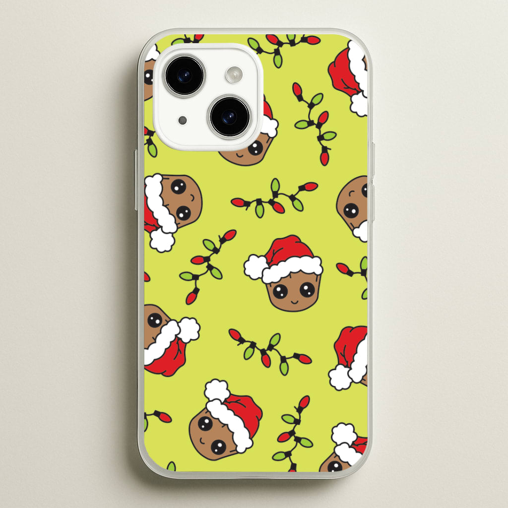 Christmas Tree Hero Pattern iPhone 15 Plus Case