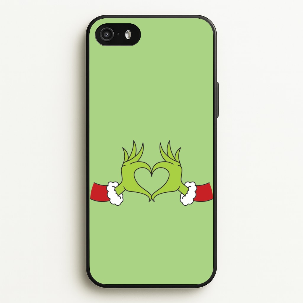 Christmas Green Heart iPhone 5 / 5s / SE 2016 Case
