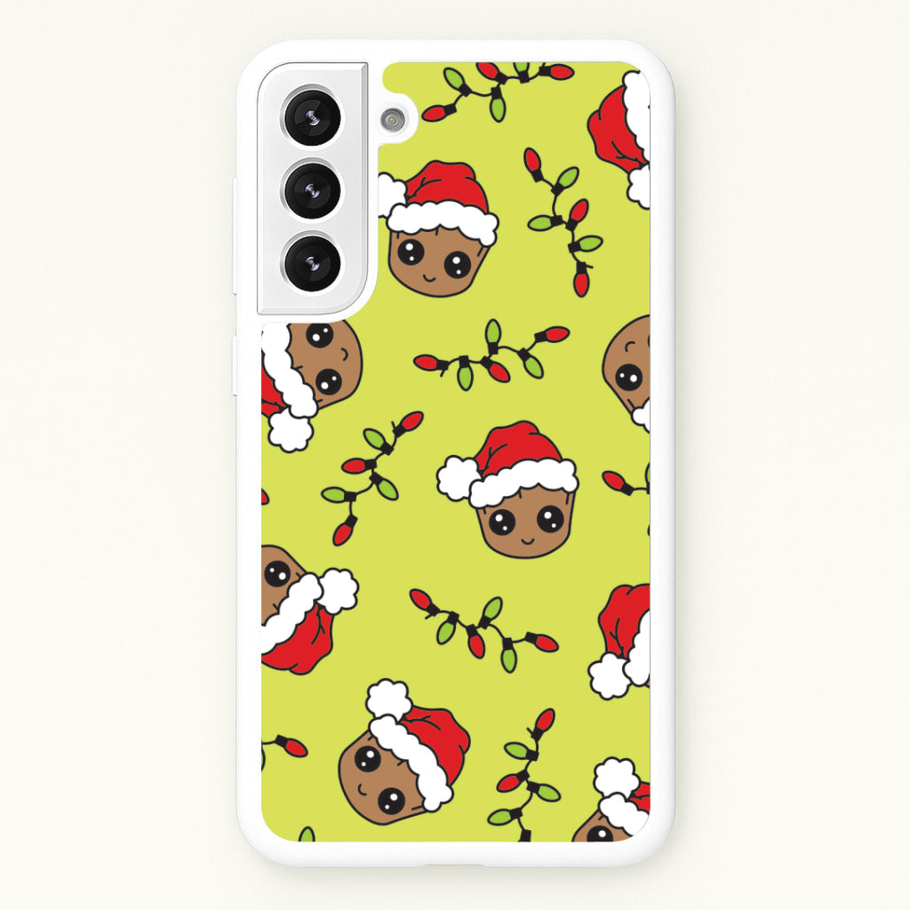 Christmas Tree Hero Pattern Galaxy S22 Plus Case