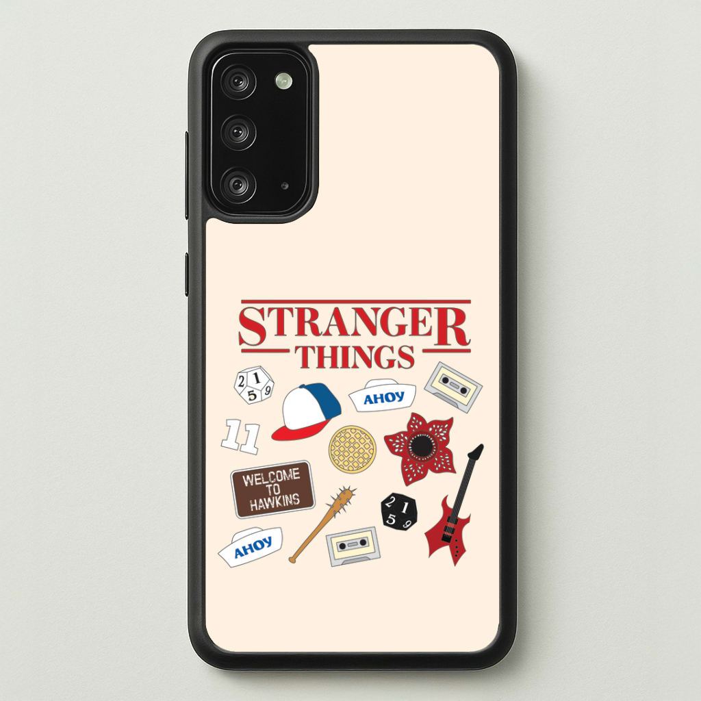 Stranger Things Cartoon Icons Galaxy Note 20 Case