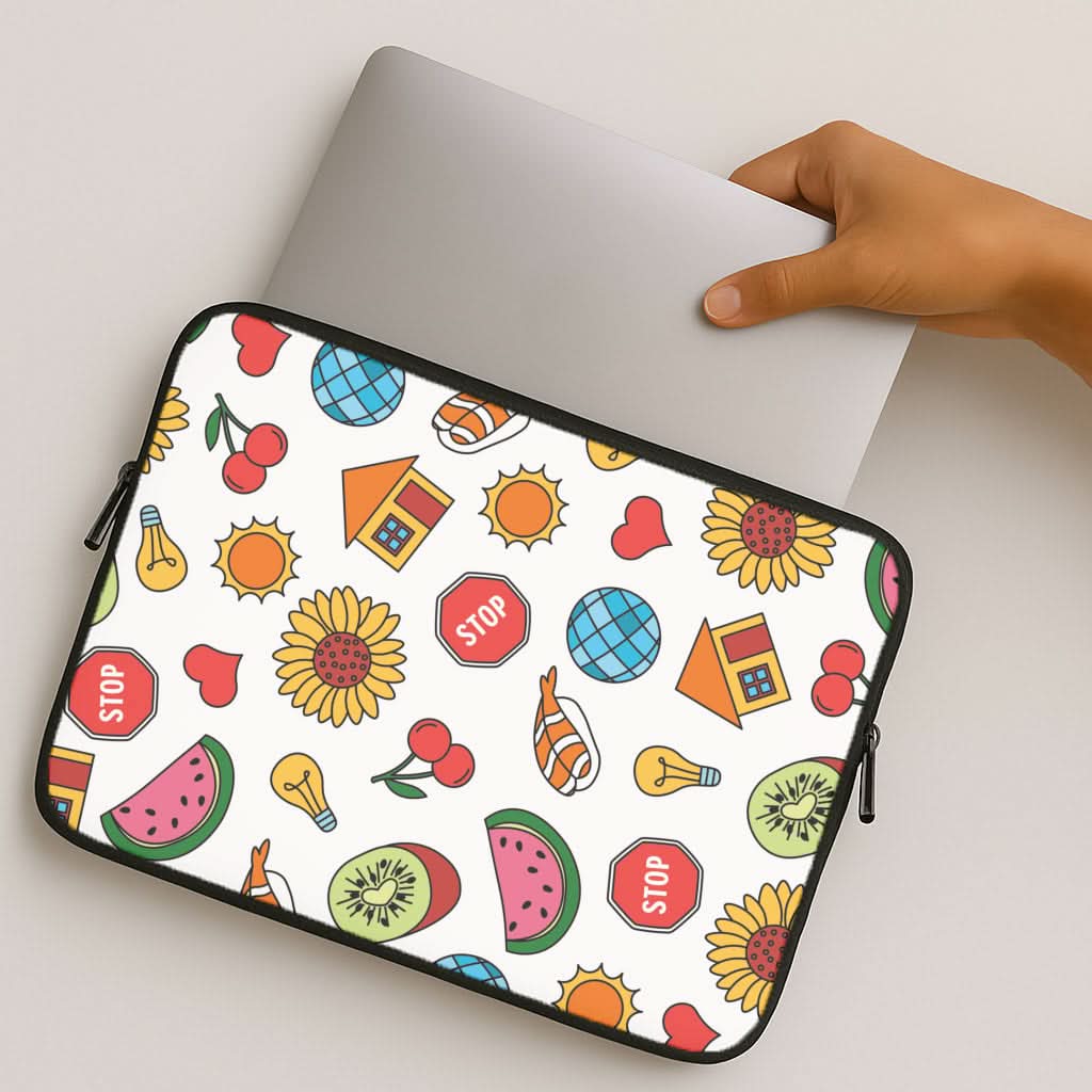 Harry Stickers Pattern MacBook Cover