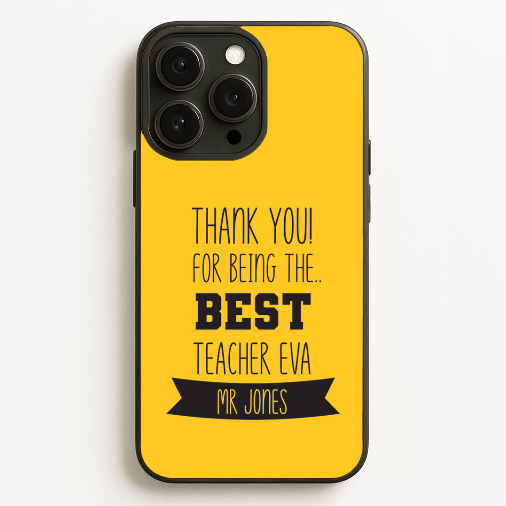 Thank You For Being The Best Teacher iPhone 12 Pro Max Case