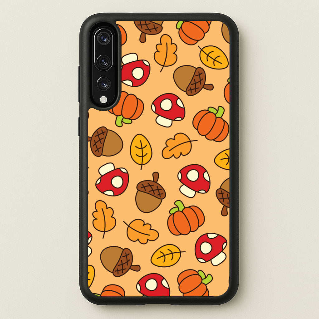 Cartoon Autumn Icons Pattern Huawei P20 Pro Case
