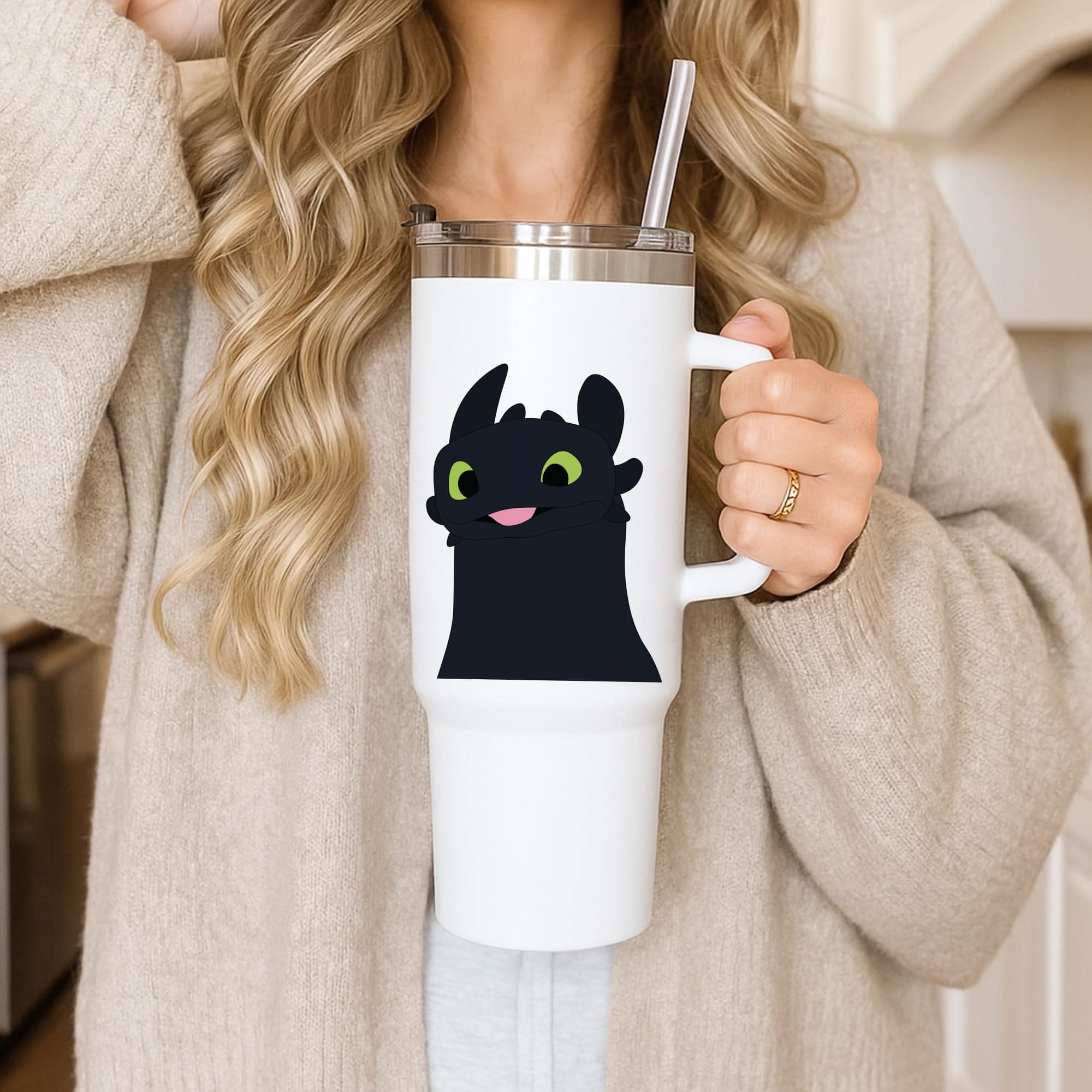 Black Fury Dragon Tumbler