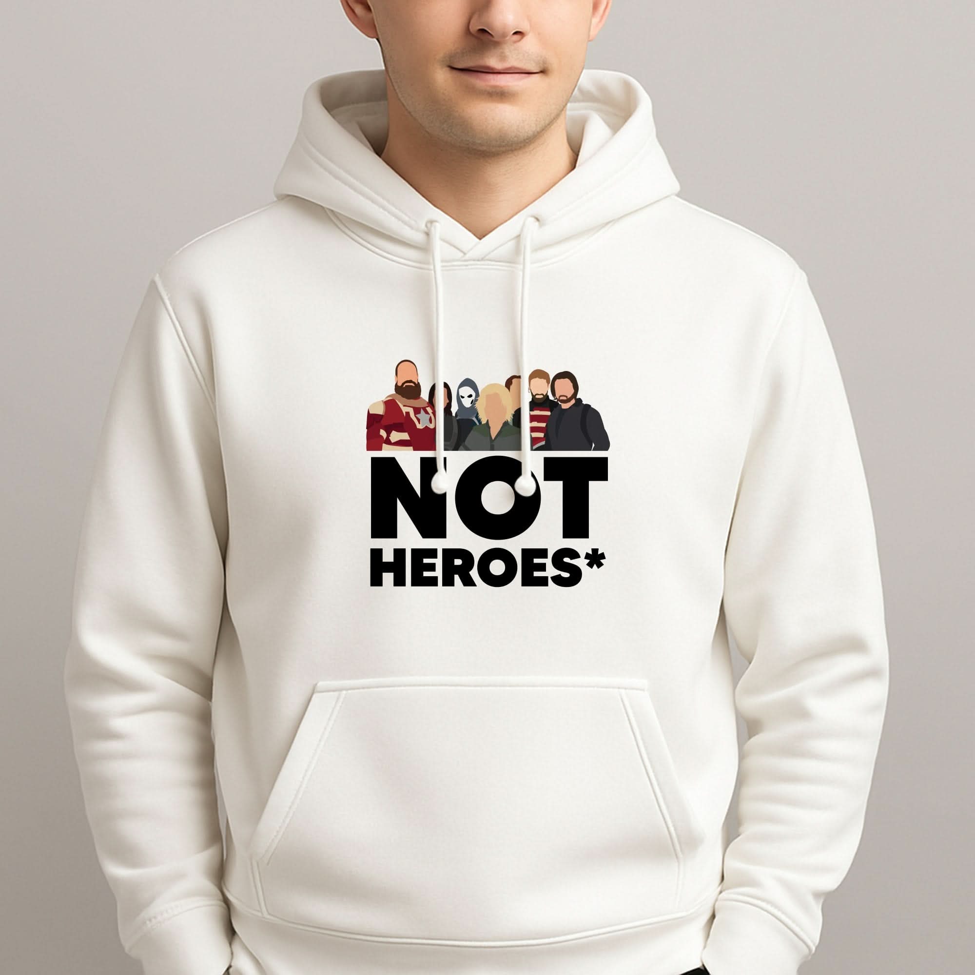 Not Heroes Mens Hoodie