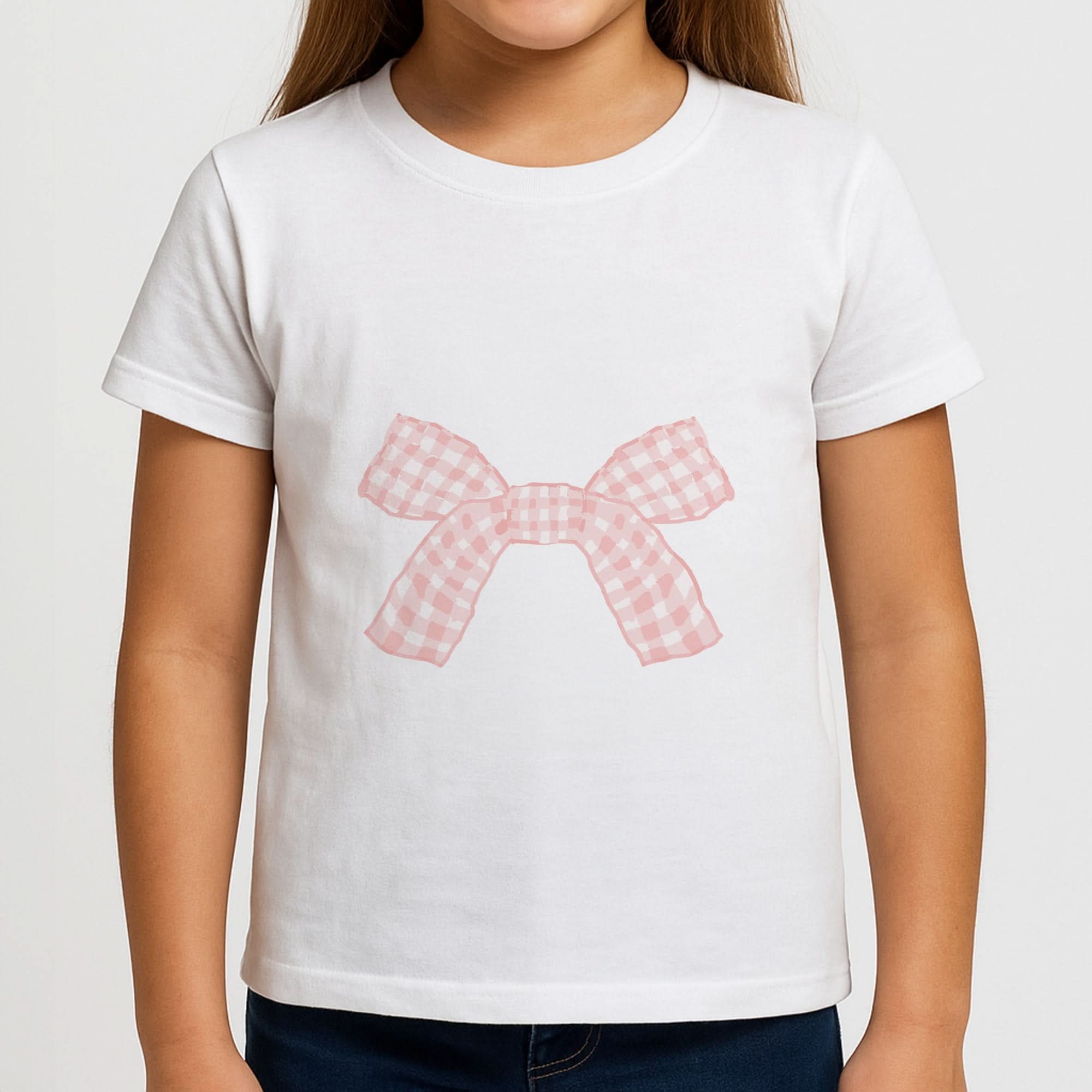 The Gingham Bow Girls T-Shirt
