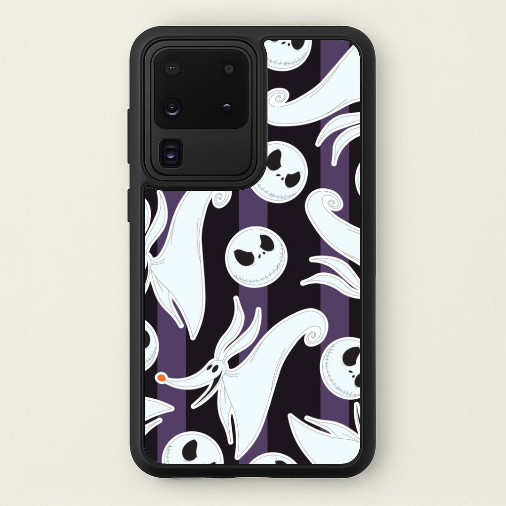 Skeleton Dog And Face Pattern Galaxy S20 Ultra Case