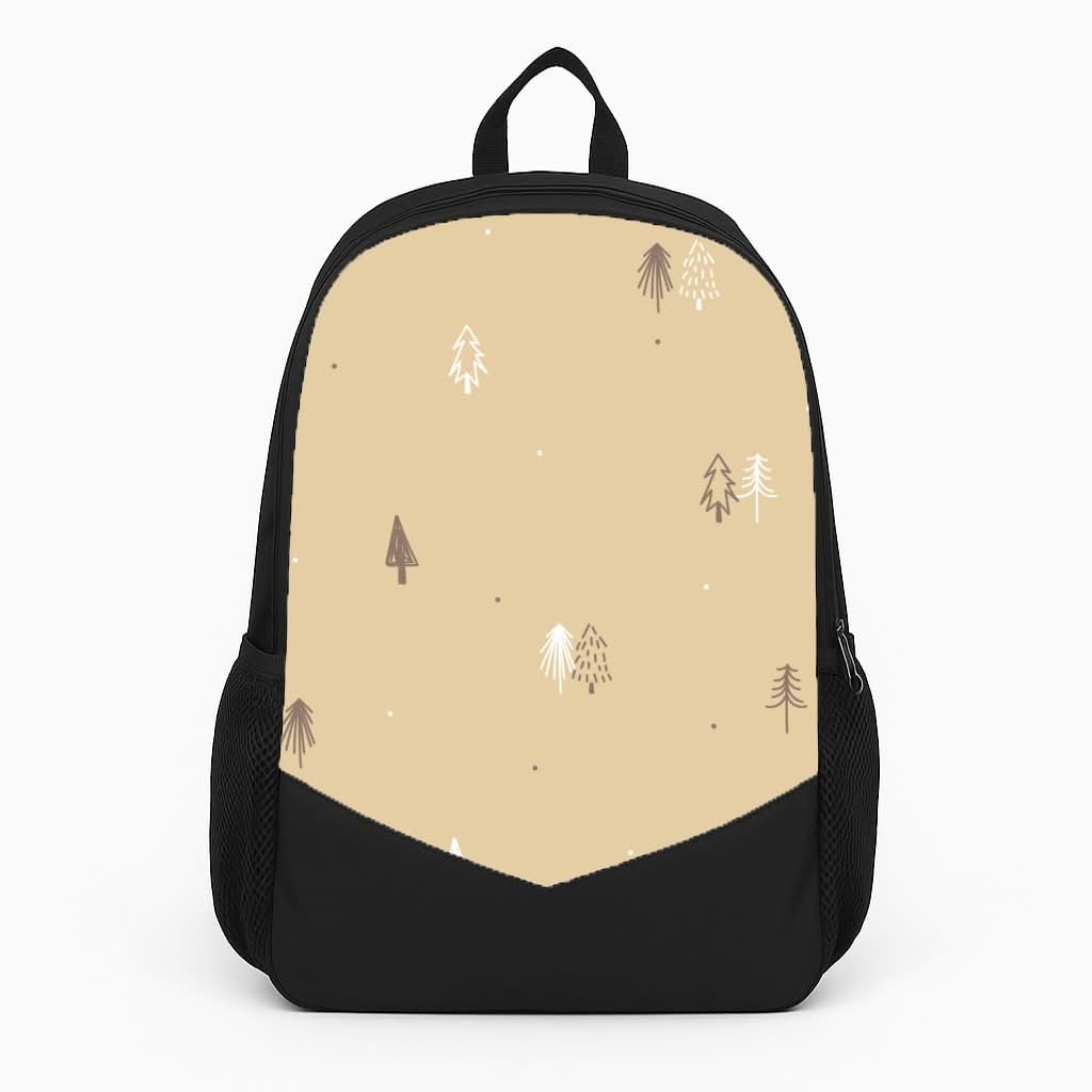 Minimal Christmas Trees Pattern Backpack