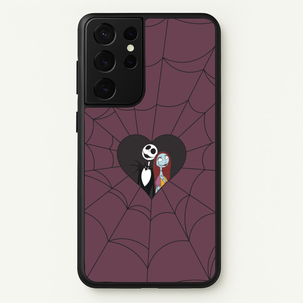 J And S Cobweb Heart Galaxy S21 Ultra Case