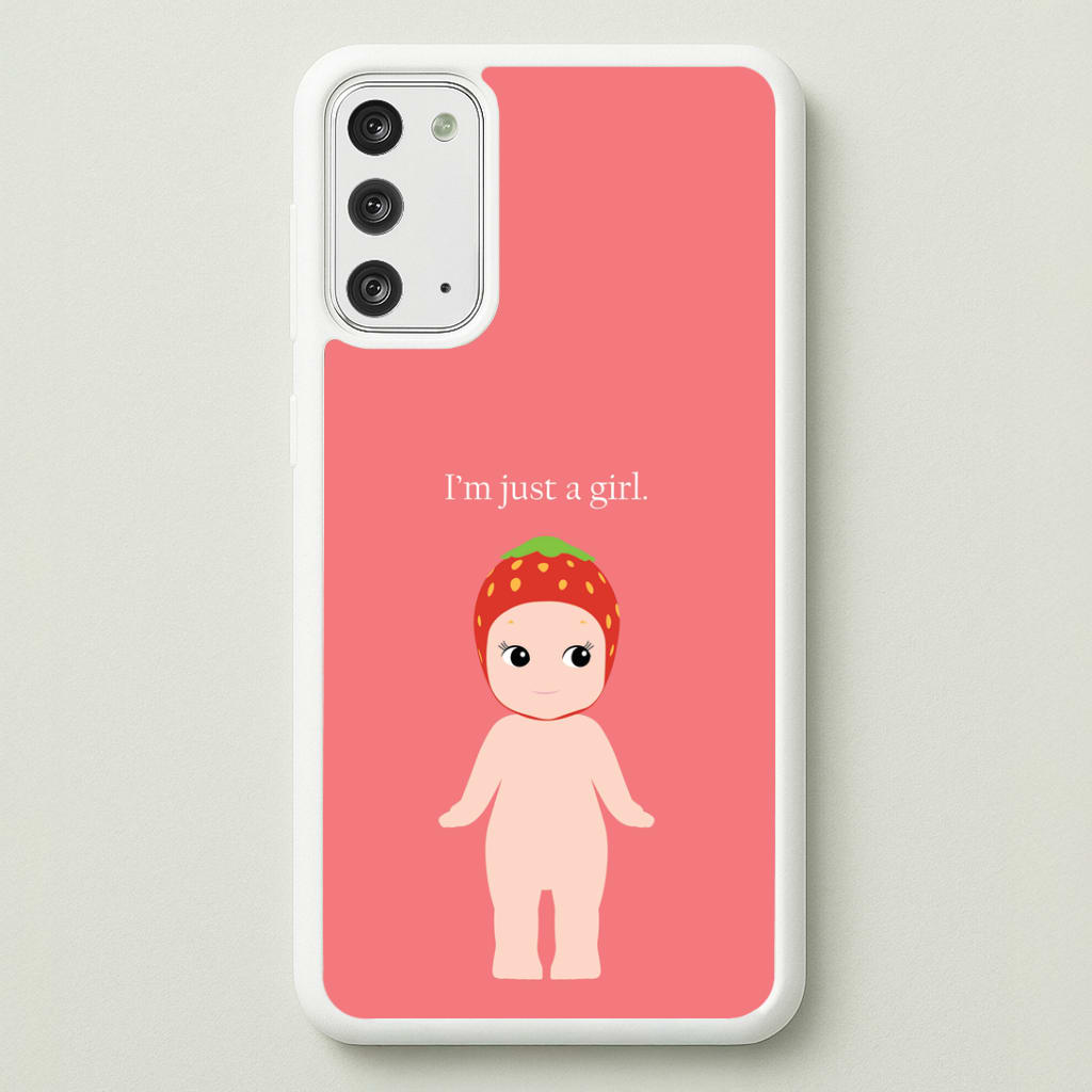 I'm Just A Girl Galaxy Note 20 Case