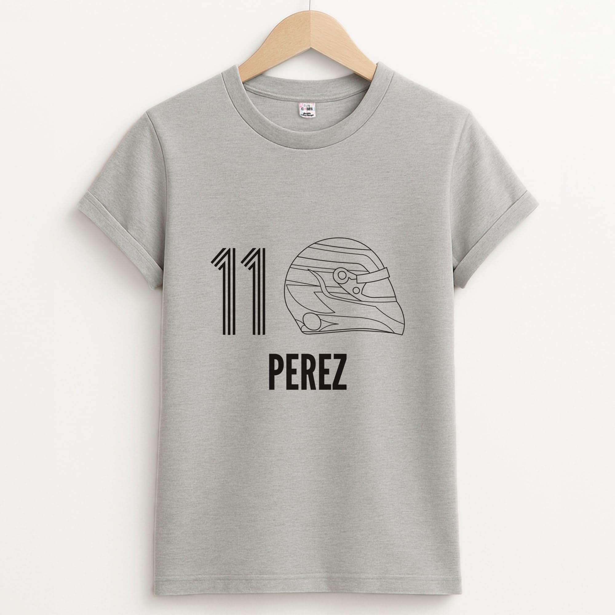 Perez Helmet 2026 Unisex Grey T-Shirt