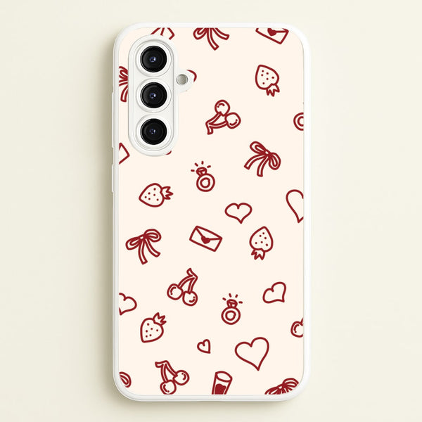 Valentines Doodles Galaxy A16 Case
