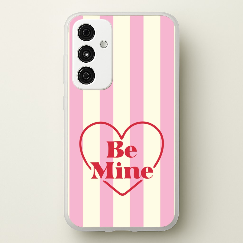 Be Mine Stripey Galaxy A55 Case