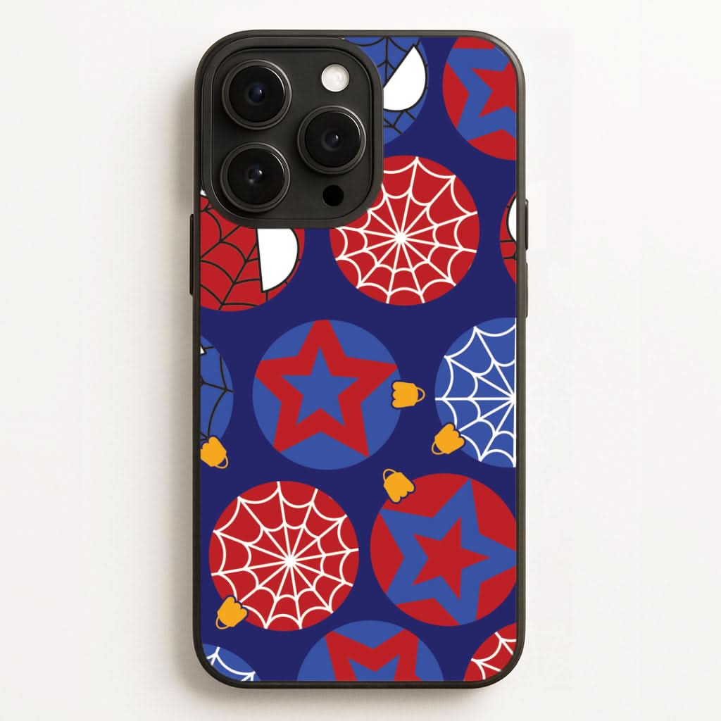 Spider Hero Baubles Pattern Phone Case