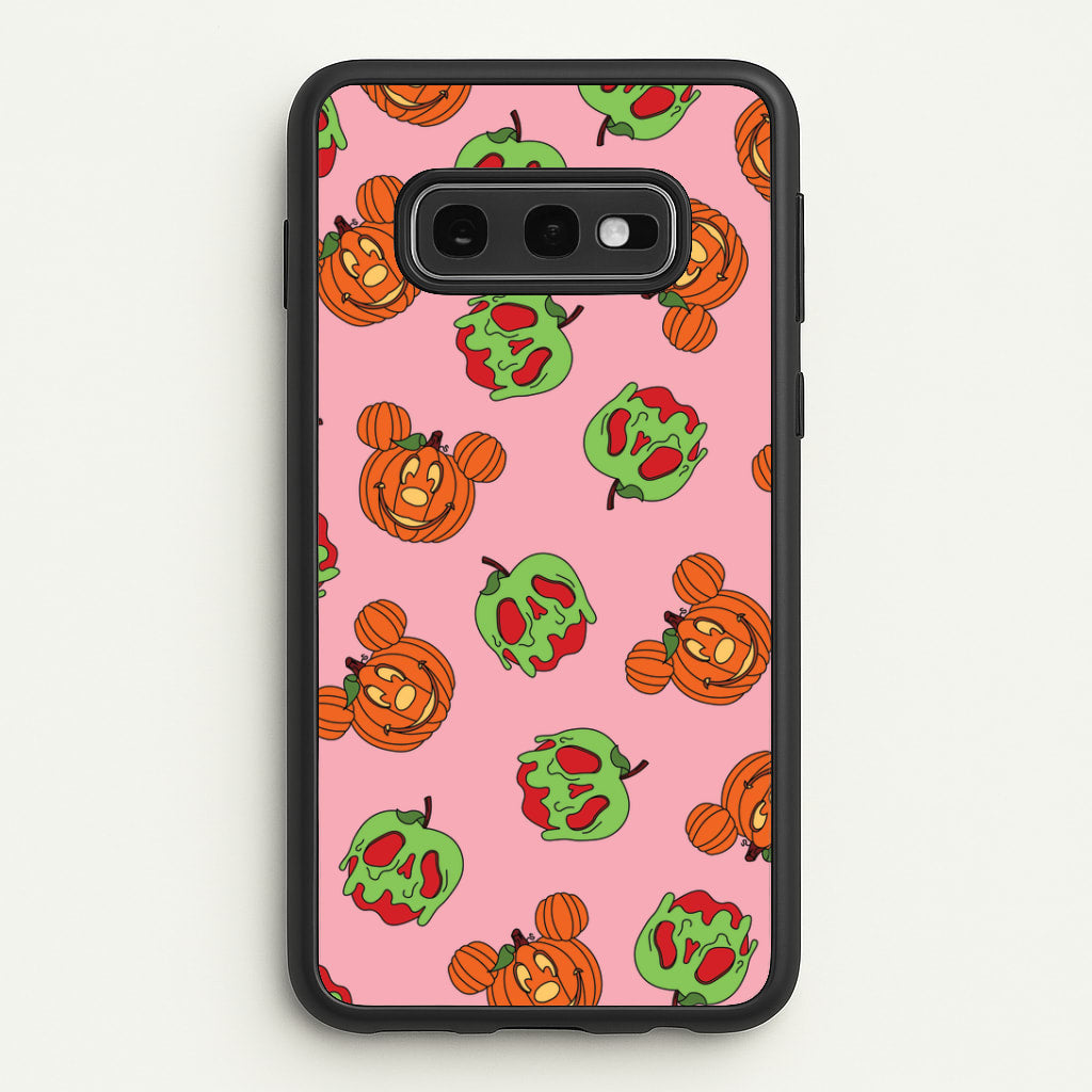 Pumpkin Mouse And Poison Apple Pattern Galaxy S10e Case