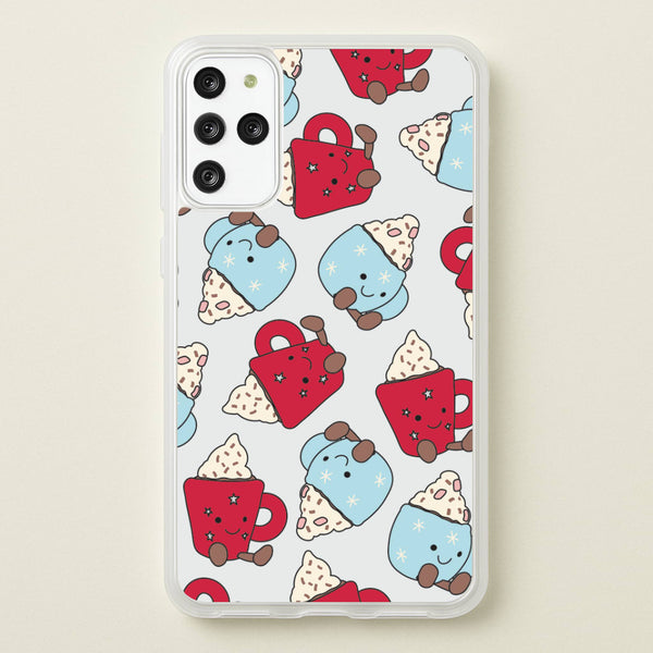 Christmas Drinks Plushies Pattern Galaxy S20 Plus Case