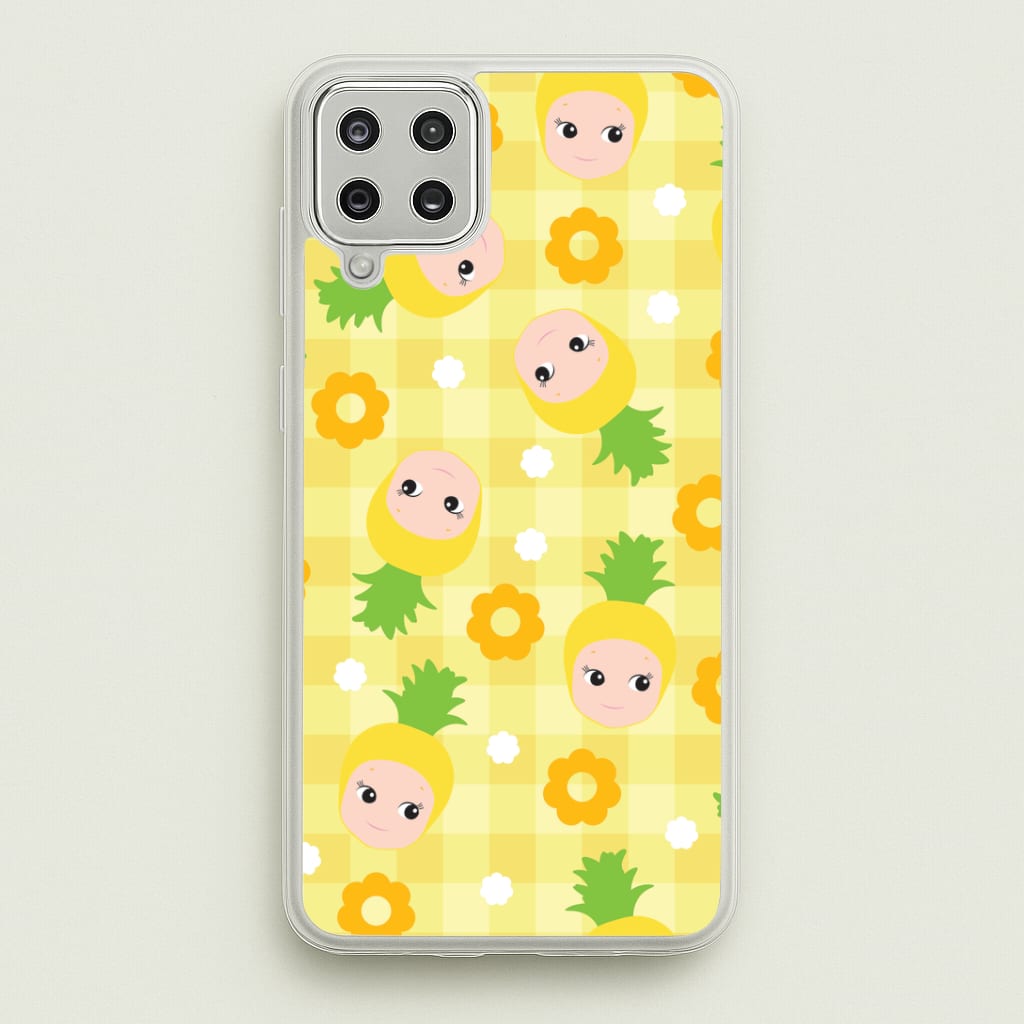 Pineapple Angel Pattern Galaxy A12 Case