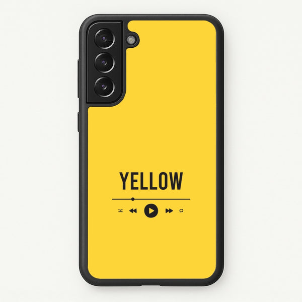 Yellow Music Player Galaxy S21 Plus Case