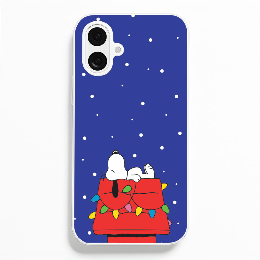 Cartoon Beagle Fairylights iPhone 16 Plus Case