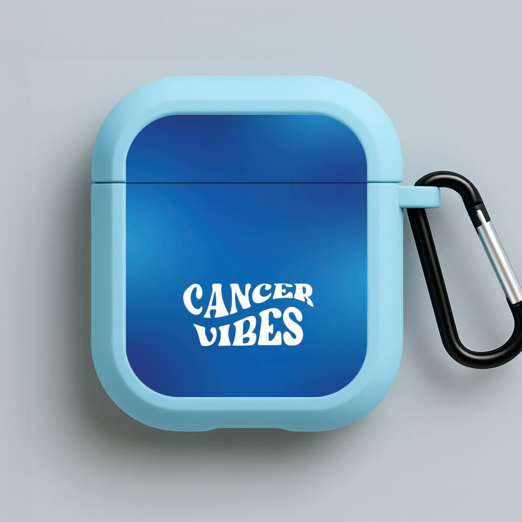 Cancer Vibes Gradient Zodiac Blue AirPods Case