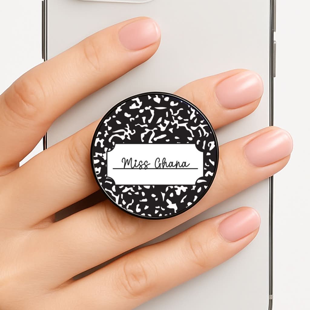 Personalised School Notebook Phone Grip