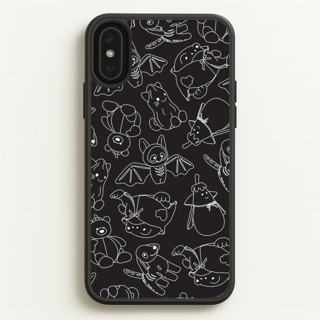 Halloween Plushies Pattern II - Halloween iPhone XS Max Case