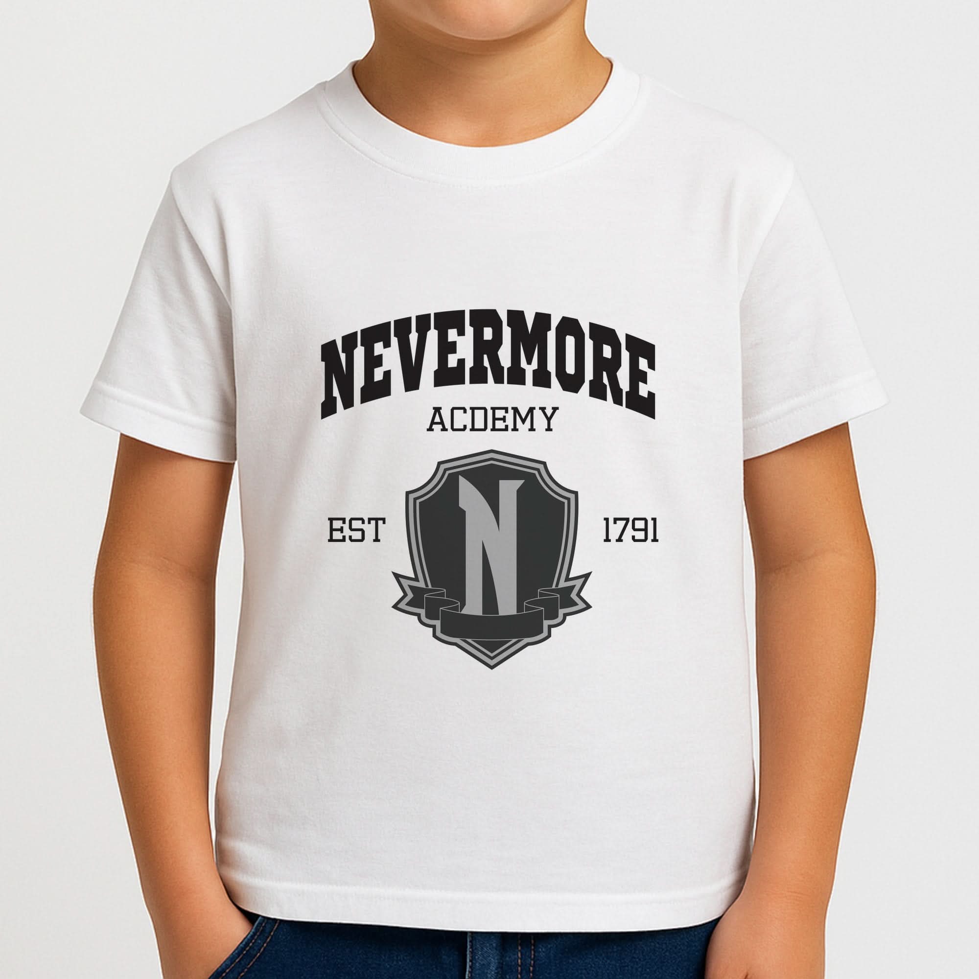 Addams Academy Gray Boys T-Shirt