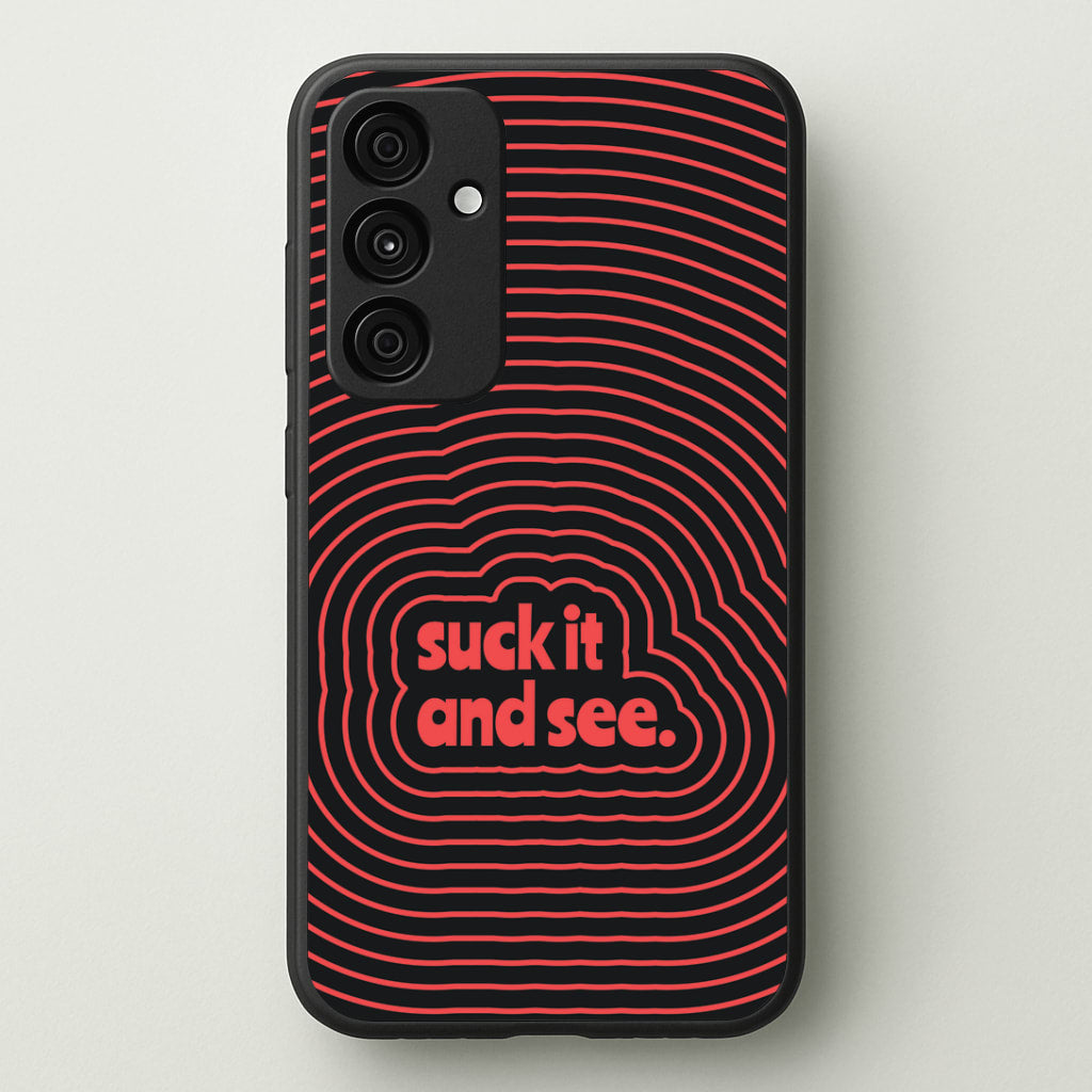 Suck It And See Psychedelic Galaxy A55 Case