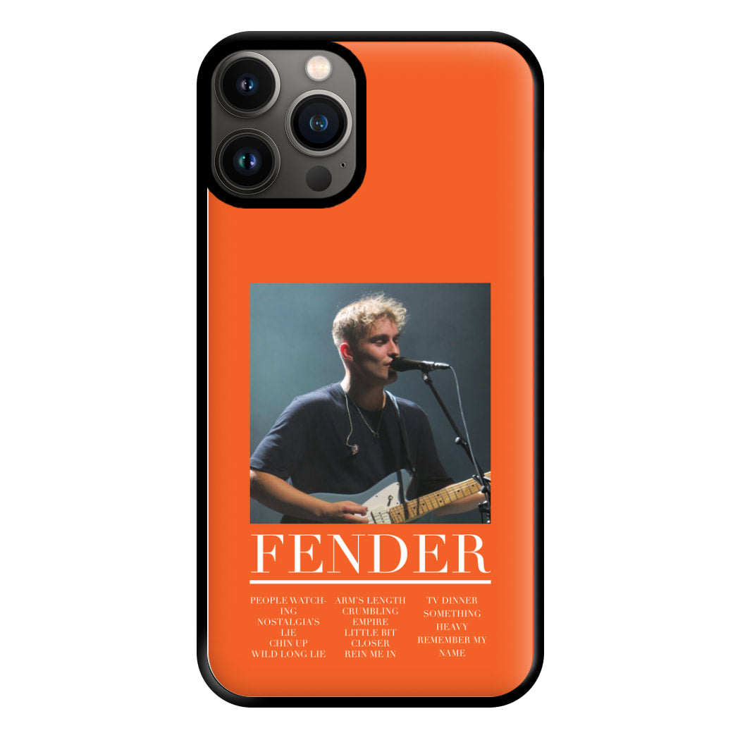 Fender Orange Song List iPhone 11 Pro Case