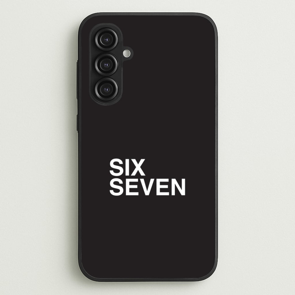 6 7 Black Galaxy S23FE Case