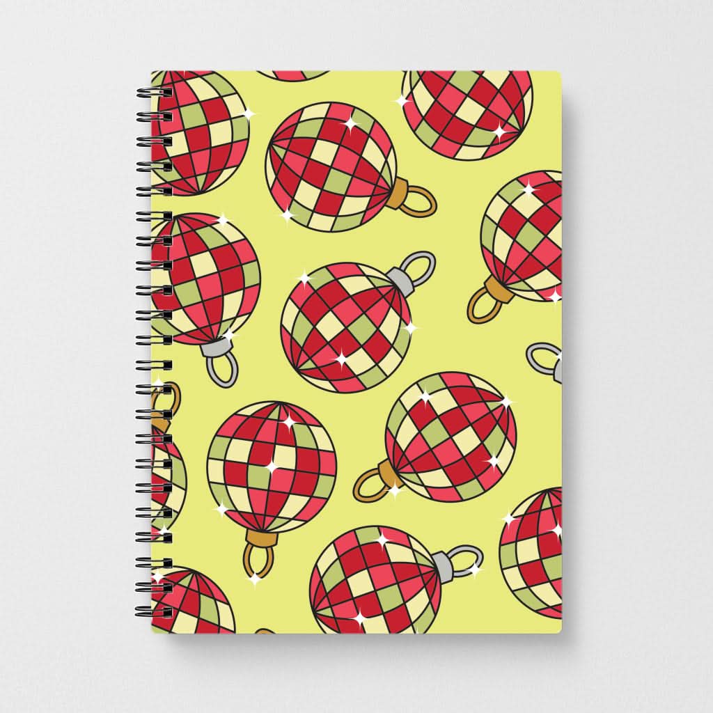 Disco Baubles Pattern Notebook