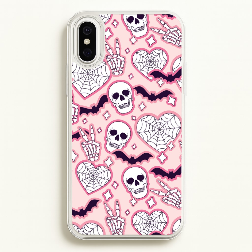 Cute Halloween Stickers Pattern iPhone XS Max Case