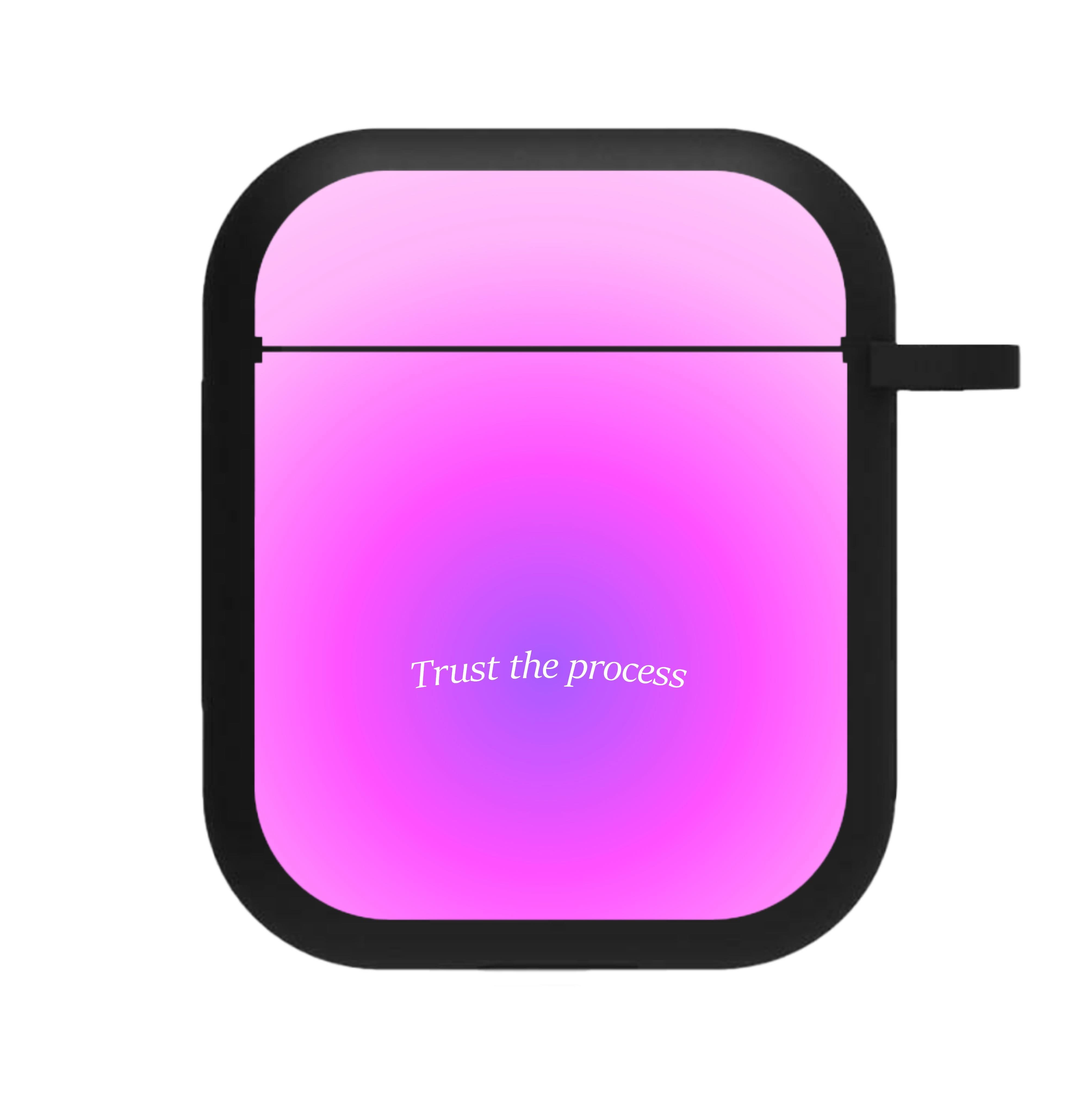 Trust The Process Pink Gradient AirPods Case