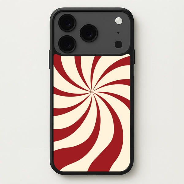 Peppermint Swirl Pattern iPhone 17 Pro Max Case