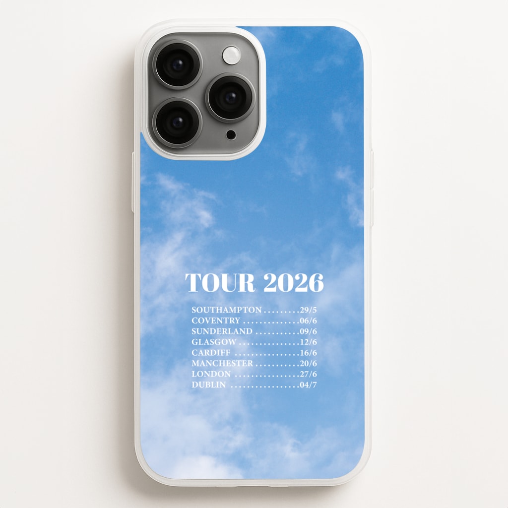 Band Tour 2026 iPhone 16 Pro Max Case