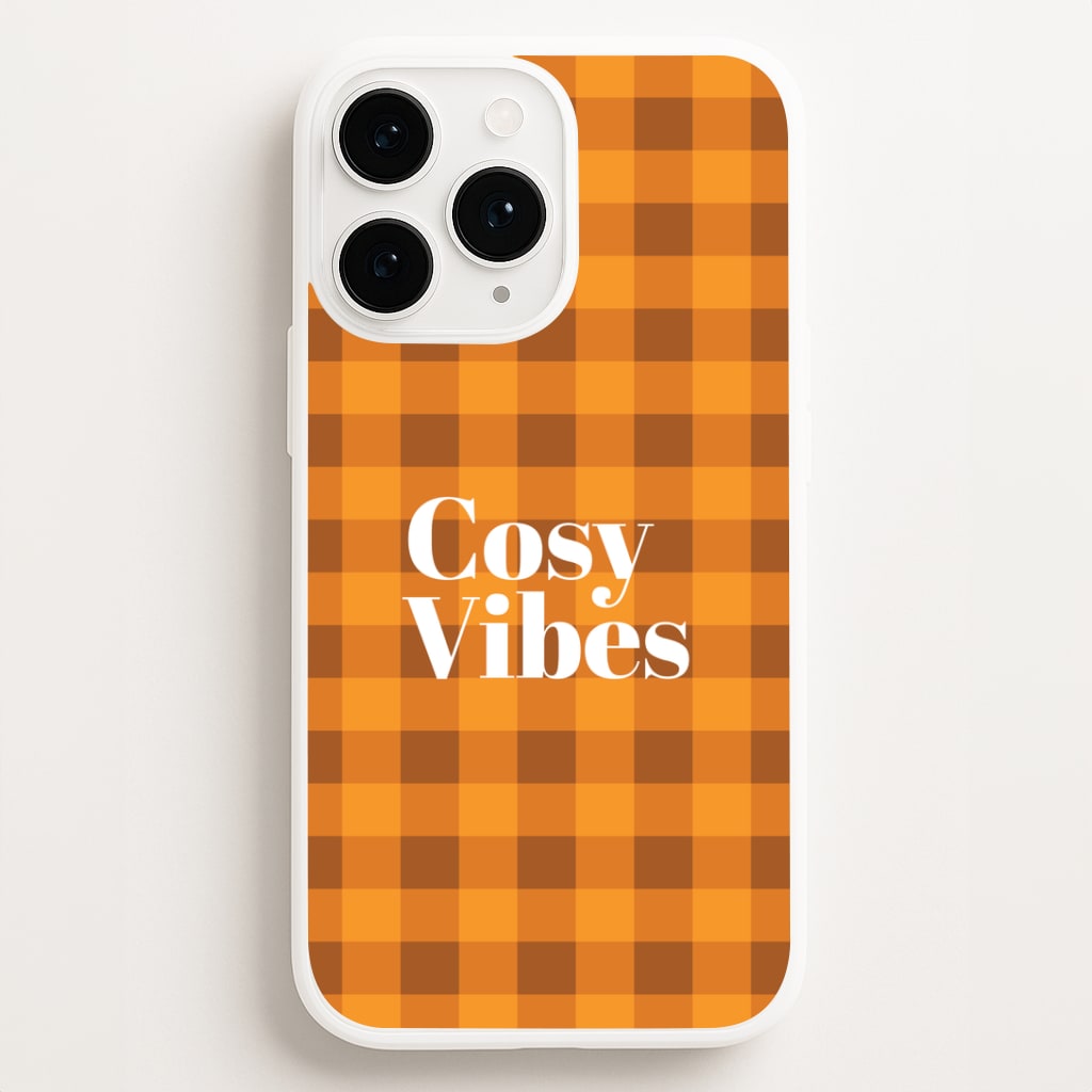 Checkered Cosy Vibes iPhone 16 Pro Case