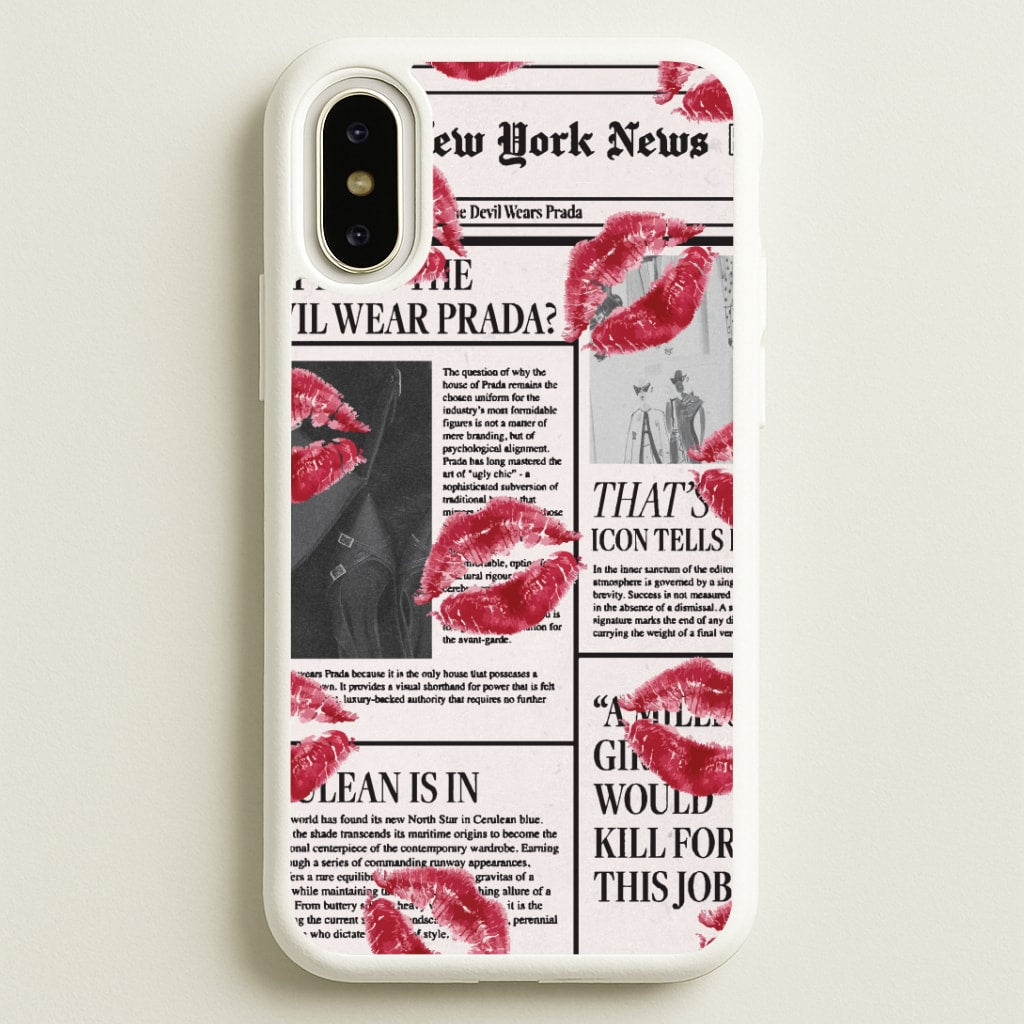 Headline Kisses iPhone X / XS Case