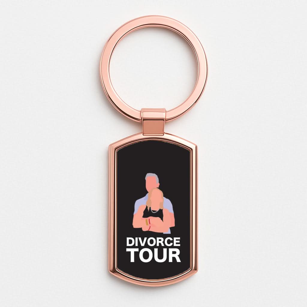 Divorce Tour Rose Gold Keyring