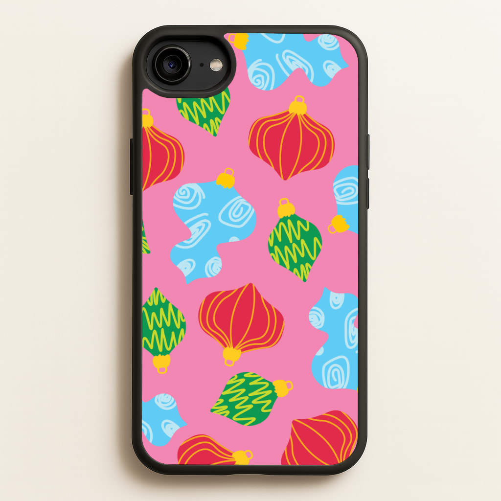 Abstract Christmas Baubles Pattern iPhone 6 / 7 / 8 / SE Case