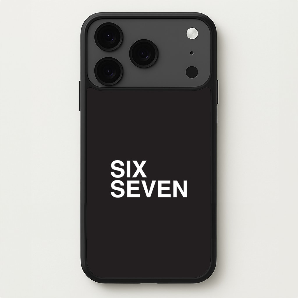 6 7 Black iPhone 17 Pro Max Case