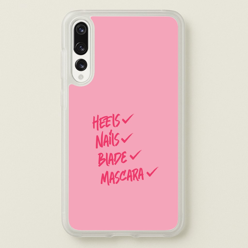 Heels, Nails, Blade, Mascara Huawei P20 Pro Case
