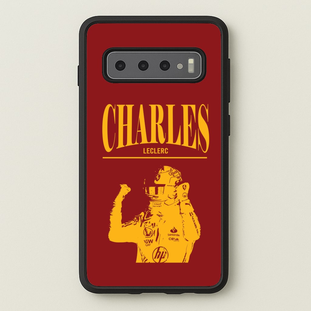 Charles Red And Gold Galaxy S10 Plus Case